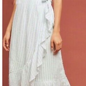 Anthropologie Maeve stripe ruffled skirt sz. 8